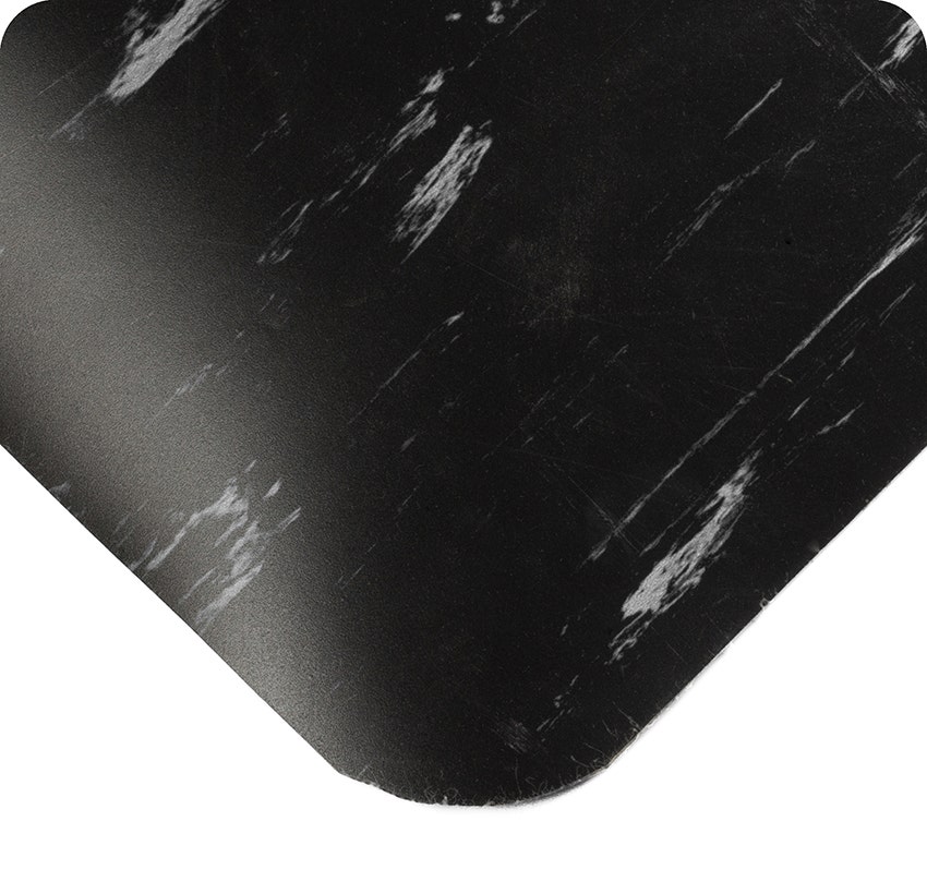 Marble Top Tile-top Style Floor Mat - cutaway view - by Wearwell 