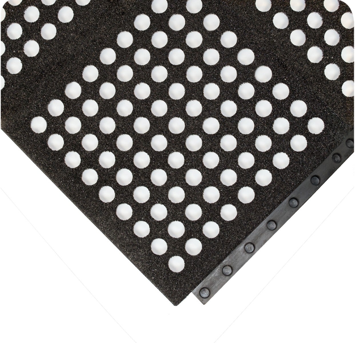 24/Seven® LockSafe® Interlocking Rubber Floor Tiles - Drainage GR w/ Gritshield®