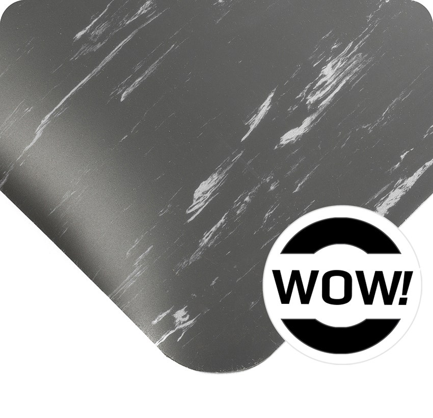 Tile Top with WOW! Finish - charcoal surface color