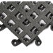 ErgoDeck Heavy Duty Open Grid with GRIT SHIELD 7/8in x 1ft 6in x 1ft 6in Black,Case of 10