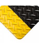 Diamond-Plate Runner - Black with Yellow Borders