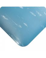 Tile-Top Budget-Friendly UltraSoft Anti-Fatigue Mat- 7/8 inch, Blue corner