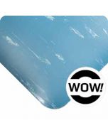 UltraSoft Tile-Top Premium No-Slide Anti-Microbial Anti-fatigue Mat - Blue corner