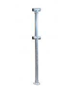 Middle Post Safety Railing Kit - Galvanized Steel