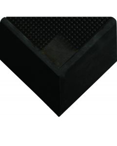 Tall Wall Sanitizing Foot Mat with 2 1/2in Edges, Black 37in x 31in