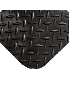 Anti-slip anti-fatigue floor mat diamond plate traction pattern
