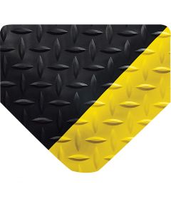 UltraSoft Diamond-Plate Beveled,Black/Yellow Borders,15/16in x 3ft x 5ft