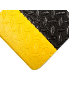 Diamond Tuf Sponge 1/2 Inch Thick - Black w/Yellow Borders