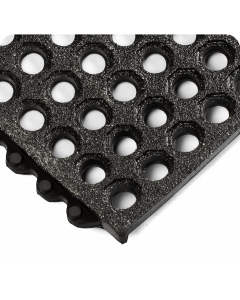 24/Seven NBR Open Grid - Interlocking Rubber Floor Tiles w/ GRITSHIELD by Wearwell