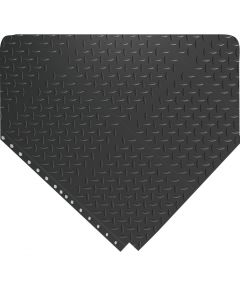 24/Seven® LockSafe® Rubber Interlocking Floor Tiles - Grease Resistant Diamond Plate