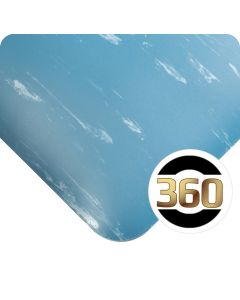 UltraSoft Tile-Top Premium No-Slide Anti-Microbial Anti-fatigue Mat - Blue corner