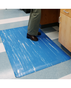 UltraSoft Tile-Top ANTI-MICROBIAL, 7/8in Thick - Blue Anti Fatigue Mats