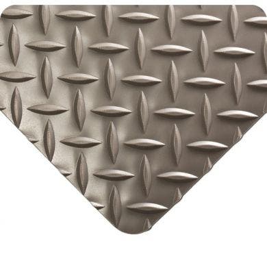 Diamond-Plate Runner, Thin Safety Traction Matting - Gray Customizable Roll