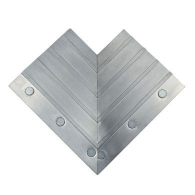 ErgoDeck Inside Corner Ramp Aluminum, Single