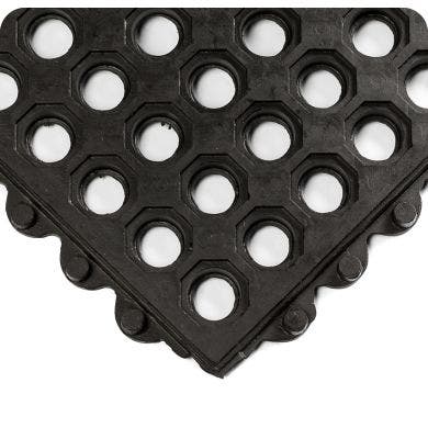 24/Seven® Open Grid NBR - Interlocking Rubber Floor Tiles by Wearwell