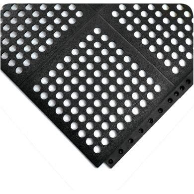 24/Seven LockSafe Interlocking Rubber Mats Grease Proof (NBR) - Drainage
