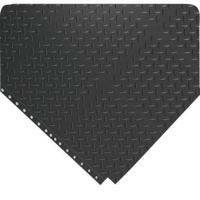 24/Seven® LockSafe® Rubber Interlocking Floor Tiles - NBR Diamond Plate