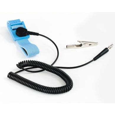 ESD 6' Coil Cord W/ Wrist Strap