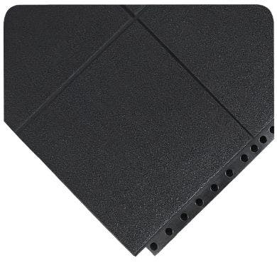 24/SEVEN® LockSafe® MAX Rubber Interlocking Floor Tiles - Smooth 3 ft x 3 ft Tile Grease Resistant