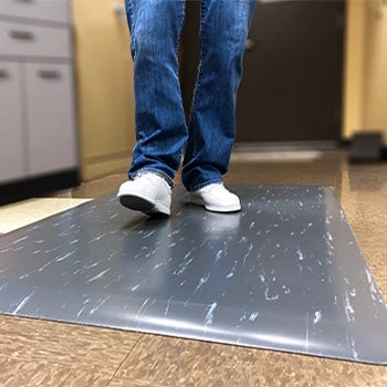 Tile-Top with charcoal marbleized surface