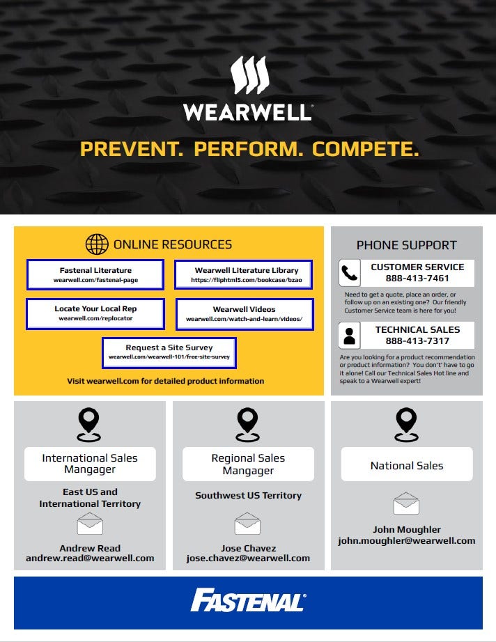 Fastenal Resource Sheet