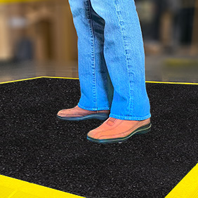 Gritted surface provides a rugged surface for harsher work environments. 
