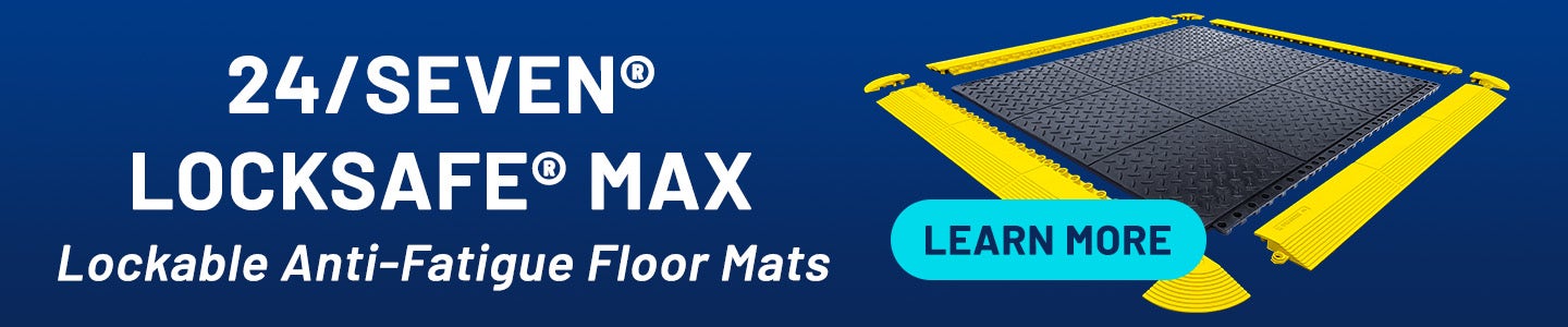 Lockable Rubber Floor Tiles - by Wearwell