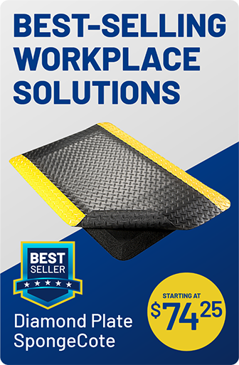 Rubber DP SpongeCote® by Wearwell Anti Fatigue Floor Mats - Best Seller